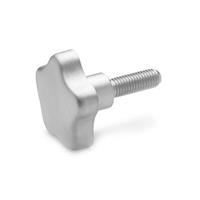 GN 5334 Stainless Steel Star Knob with Threaded Bolt Material AISI 304